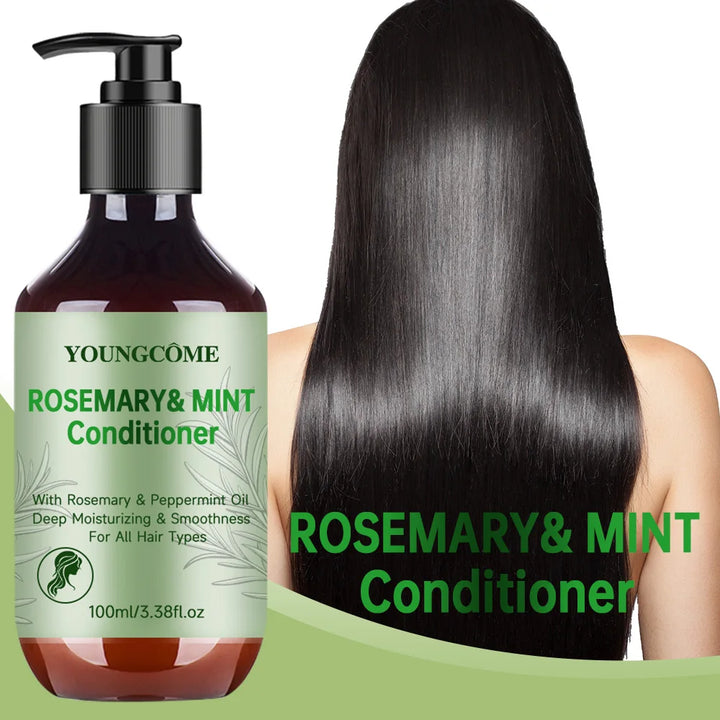 YOUNGCOM Rosemary Mint Strengthening Hair Conditioner- Detangling & Hydrating Conditioner to Help Increase Manageability Strands