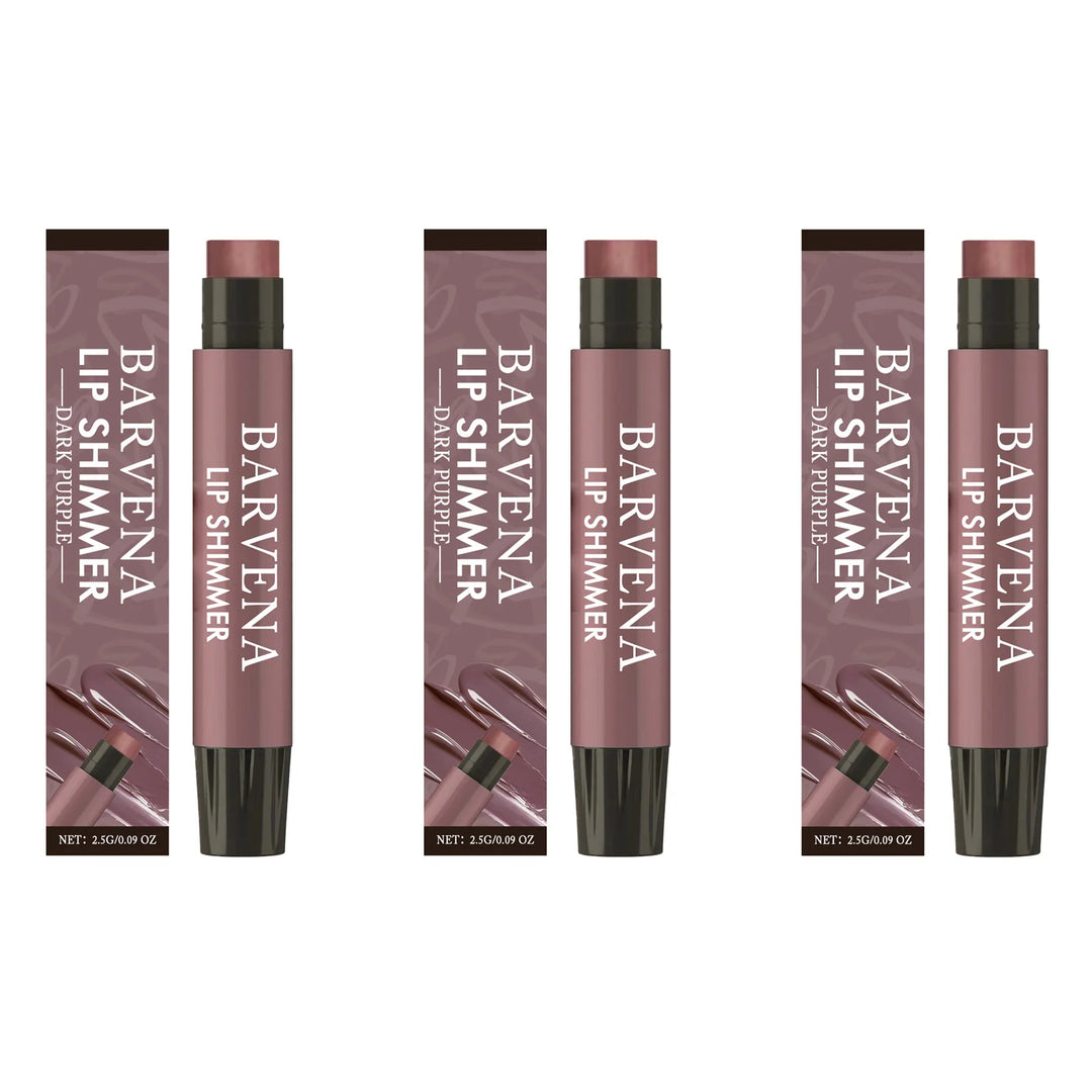 Lip Shimmer Dark Purple Tinted Lip Balm Stick Long Lasting Hydration with Natural Glowy Finish Moisturizing & Nourishing Makeup