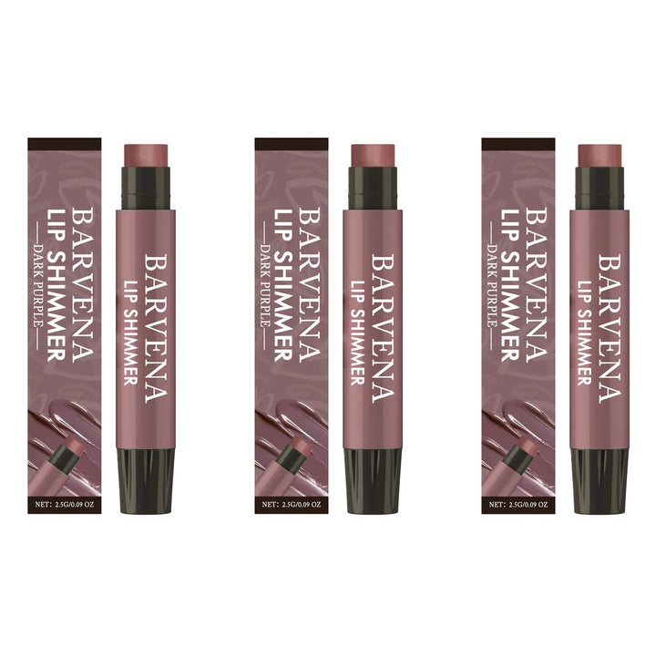 Lip Shimmer Dark Purple Tinted Lip Balm Stick Long Lasting Hydration with Natural Glowy Finish Moisturizing & Nourishing Makeup