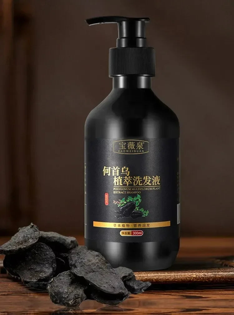Herbal Polygonum Multiflorum Shampoo Oil Control, Dandruff Control, Itchy Relief Shampoo for Men and Women