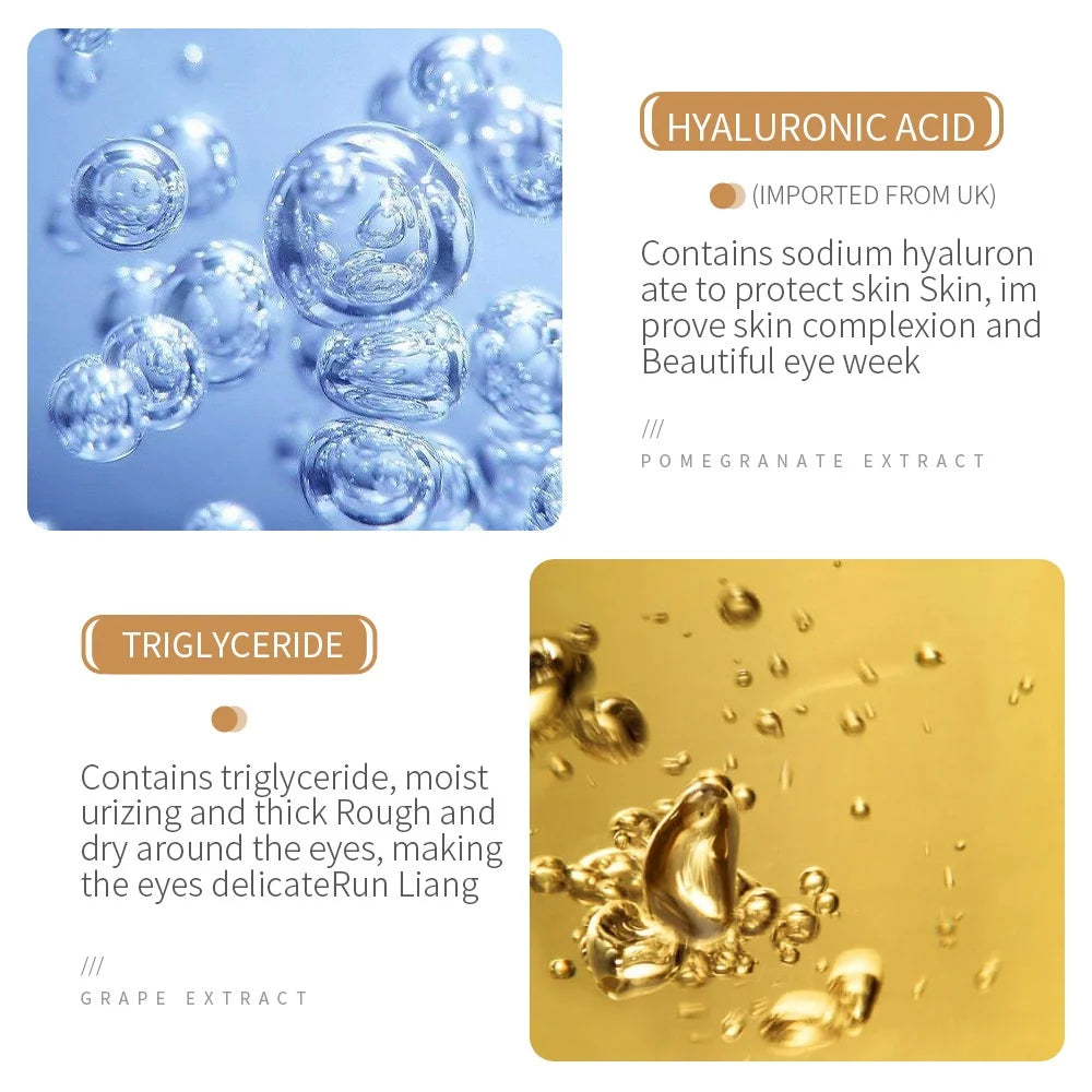 BIOAOUA Rice Whitening Eye Cream Moisturizing Reduce Dark Circles Lift Firm Brightening 20g