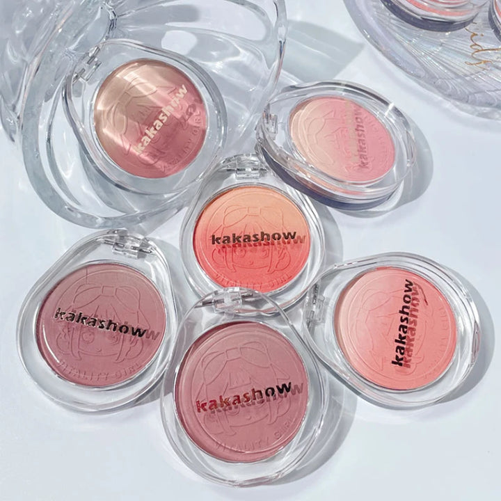 Kakashow Youthful Gradient Blush - Natural Nude Shade,  Easy-to-Blend Formula with Long-lasting Matte Finish,