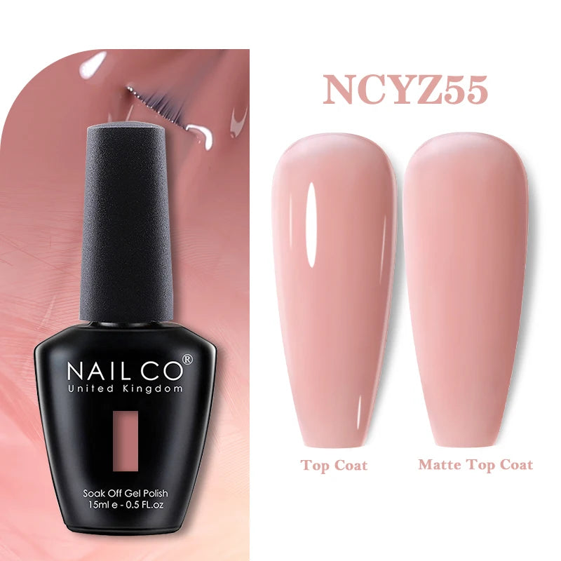 NAILCO 131Colors Vernis Semi Permanent UV Varnish Gel Nail Polish Nails Art Gel Manicure TOP BASE Varnish Hybrid