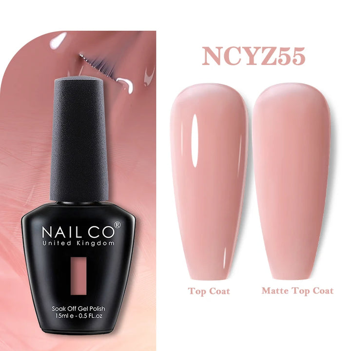 NAILCO 131Colors Vernis Semi Permanent UV Varnish Gel Nail Polish Nails Art Gel Manicure TOP BASE Varnish Hybrid