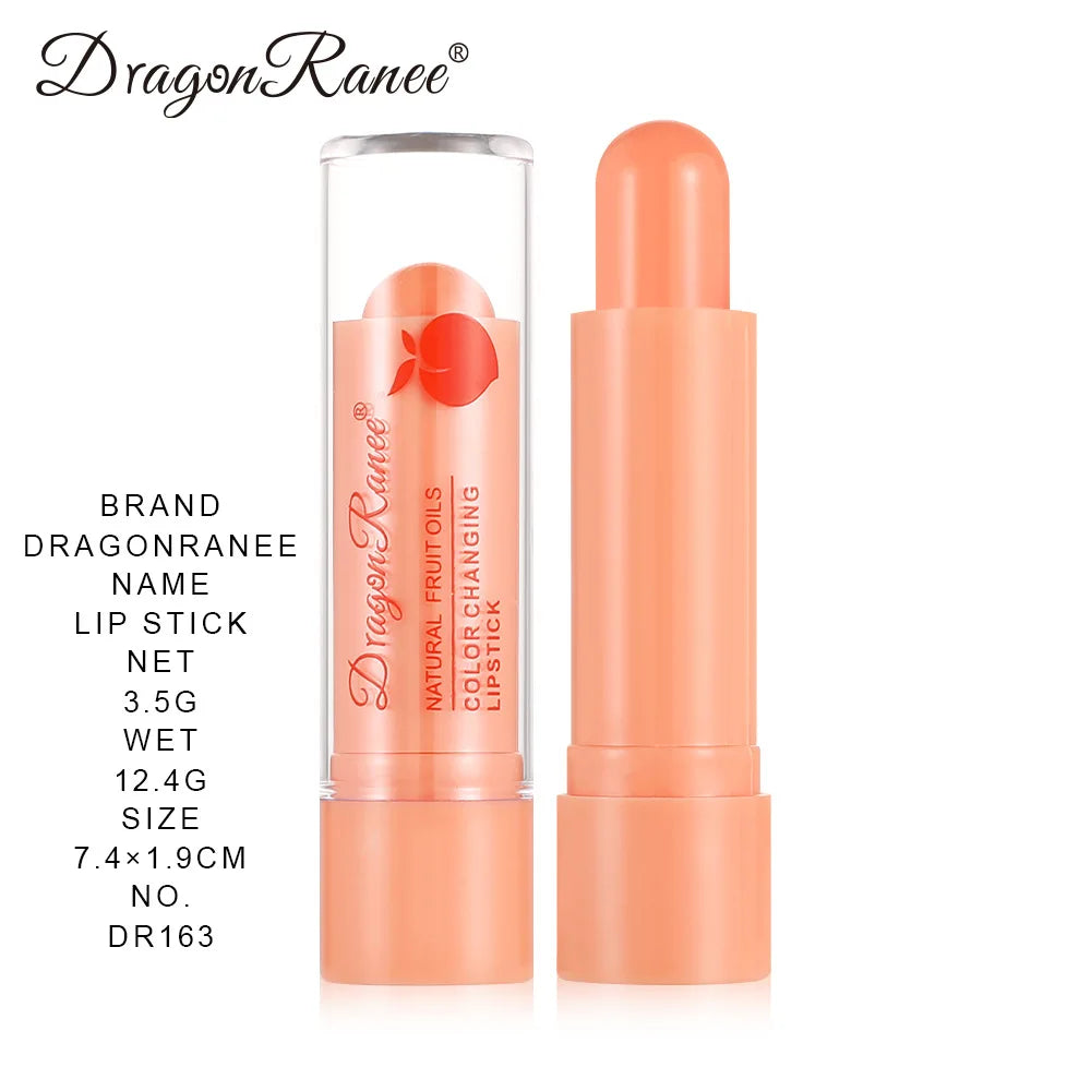 Moisturizing Peach Orange Color Changing Lipstick Long Lasting Nutritious Lip Balm Temperature Change Lip Stain Tint Cosmetics