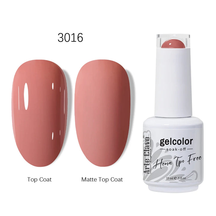 Arte Clavo 15ml HEMA TPO FREE Gel Nail Polish Pink Hybrid Nail Manicure Semi-permanent Enamels Varnish For UV LED Nails Supplies