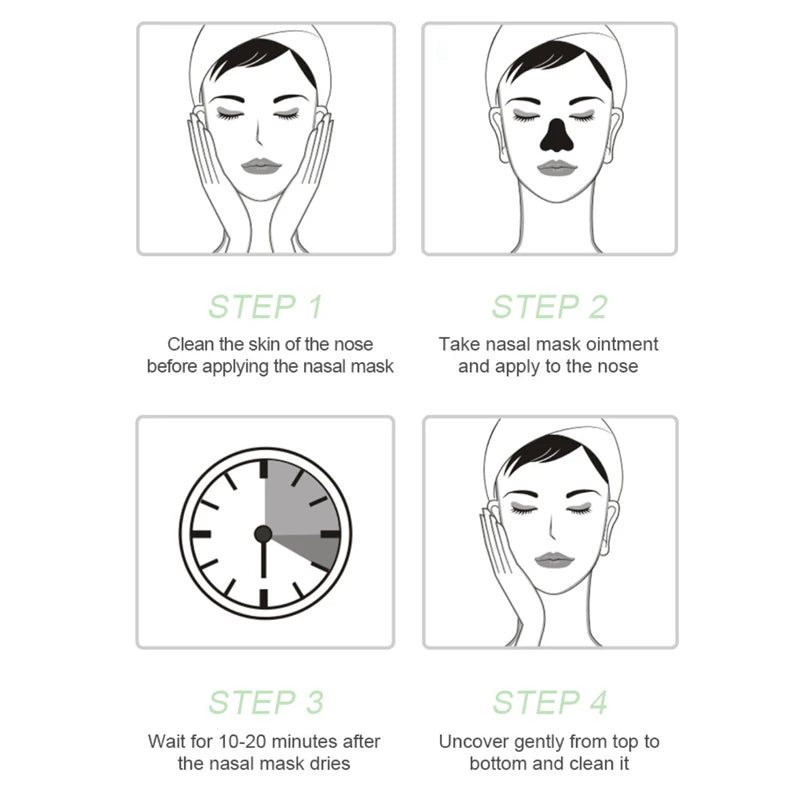 Bamboo Charcoal Blackhead Removing Peel-Off Mask, 10-Piece Travel Pack, Deeply Removes Dead Skin And Impurities.