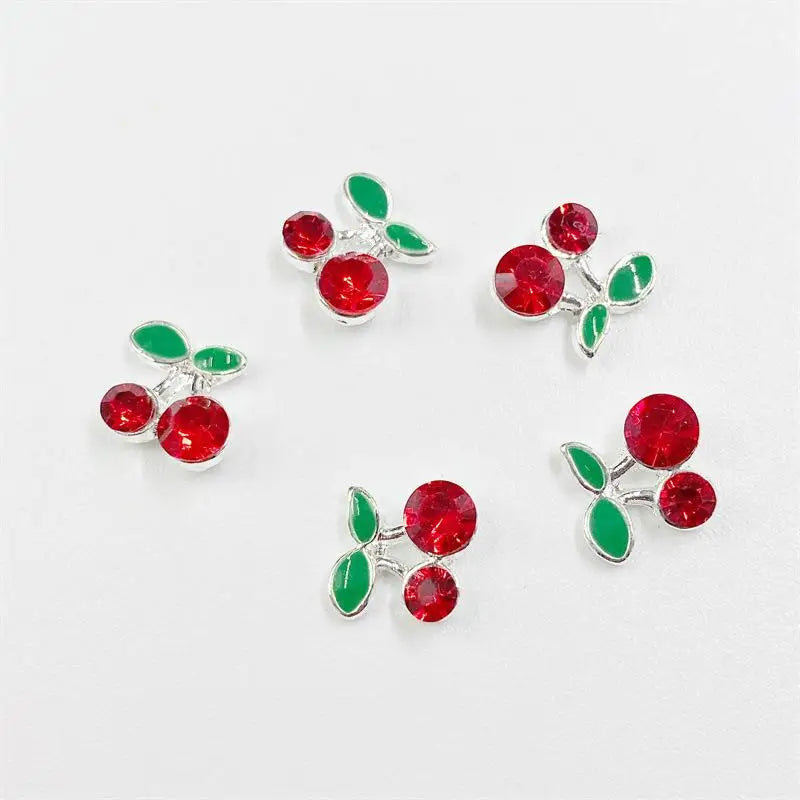 10pcs Mini 4*5mm Crystal Butterfly Nail Art Charms 3D Diamond Jewelry Parts Pink Clear Metal Manicure Decoation Rhinestones Gems
