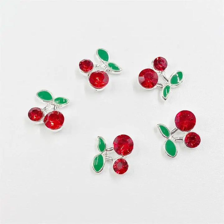 10pcs Mini 4*5mm Crystal Butterfly Nail Art Charms 3D Diamond Jewelry Parts Pink Clear Metal Manicure Decoation Rhinestones Gems