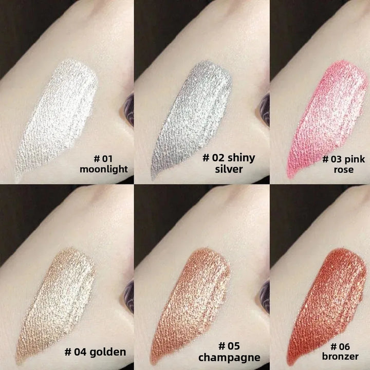 Pearlescent Diamond Liquid Highlighter Brightening Concealer Multifunction Contour Smooth Moisturize Face Body Makeup