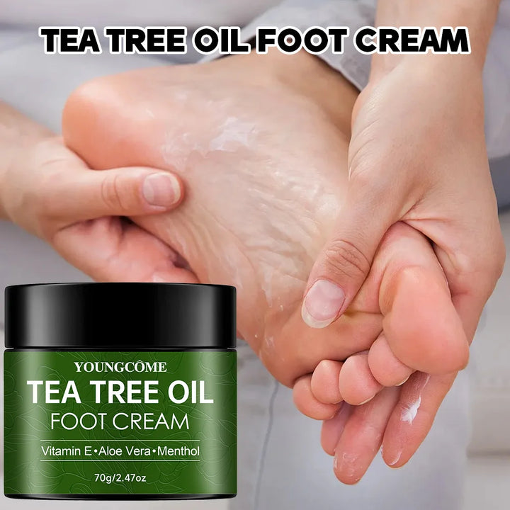 Tea Tree Foot Cream Heel Cracking Repair Products Exfoliation Dead Skin Removal Softening Moisturize Smooth Skin Care new