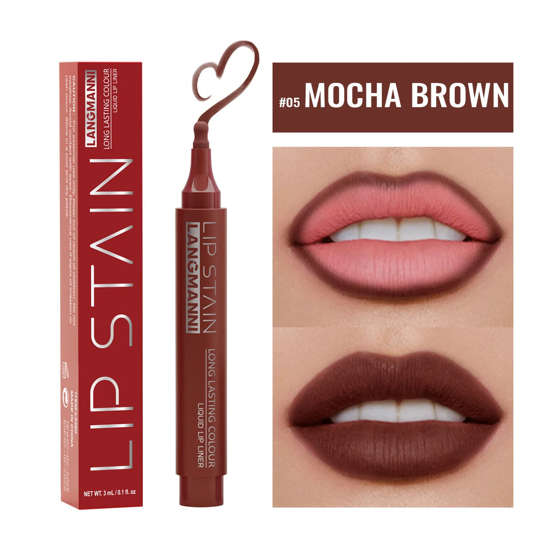 Matte Liquid Lip Liner Marker Pen Dyeing Lip Gloss Waterproof Long Lasting Lipstick Pencil Sexy Lips Contour Makeup Cosmetics