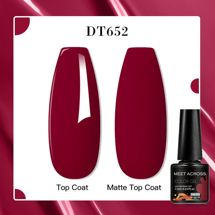 MEET ACROSS 7ml Porcelain White Cat Eye Gel Polish Holographic Glitter Magnetic Galactic Effect Gel Nail Polish Soak Off UV Gel