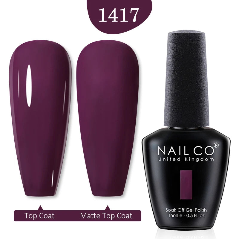 NAILCO Red Colors Series 15ML Nail Gel Polish Nail Supplies Semi Permanent For Nail Art Manicure Soak Off LED UV Hybrid Varnish