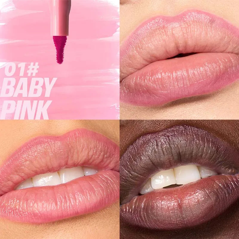 Velvet Brown Lip Liner Pencil Nude Matte Waterproof Non-stick Cup Cherry Red Lip Liner Lip Contour Pen Lipstick Makeup For Woman