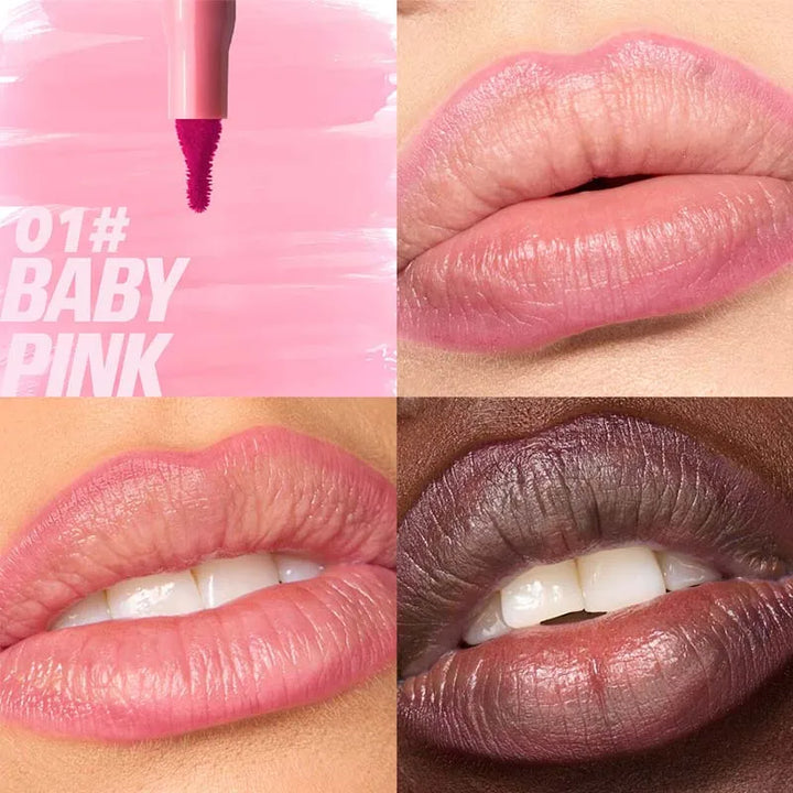 Velvet Brown Lip Liner Pencil Nude Matte Waterproof Non-stick Cup Cherry Red Lip Liner Lip Contour Pen Lipstick Makeup For Woman