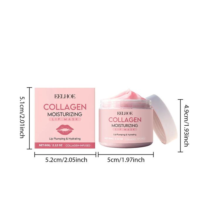 Collagen Lip Mask Overnight Repair Moisturizing Nourishing Treatment for Dry Flaky Lips Women's Lip Care Essential Fade Lip Line