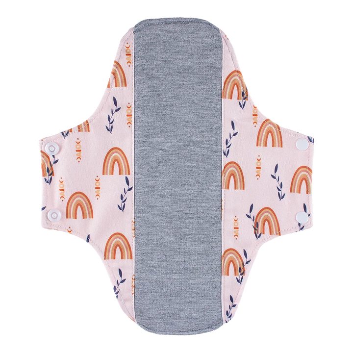 AIO Washable Cotton Printed Panty Liner Regular Flow Menstrual Pads Graphene Cloth Tampons Urinary Incontinence Sanitary Pads