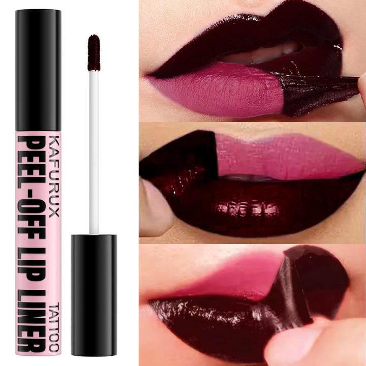 1PC Waterproof Lip Liner Peel Off Lipgloss Long Lasting Matte Lip Tint Pink Brown Contour Tear-off Lip Makeup Lips Stain Gifts