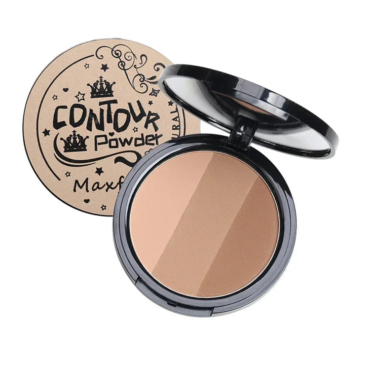 Matte Contouring Powder Rose Pink Bronzer Palette Long Lasting Natural Face Shading Powder Contour Waterproof 3 Colors Cosmetics