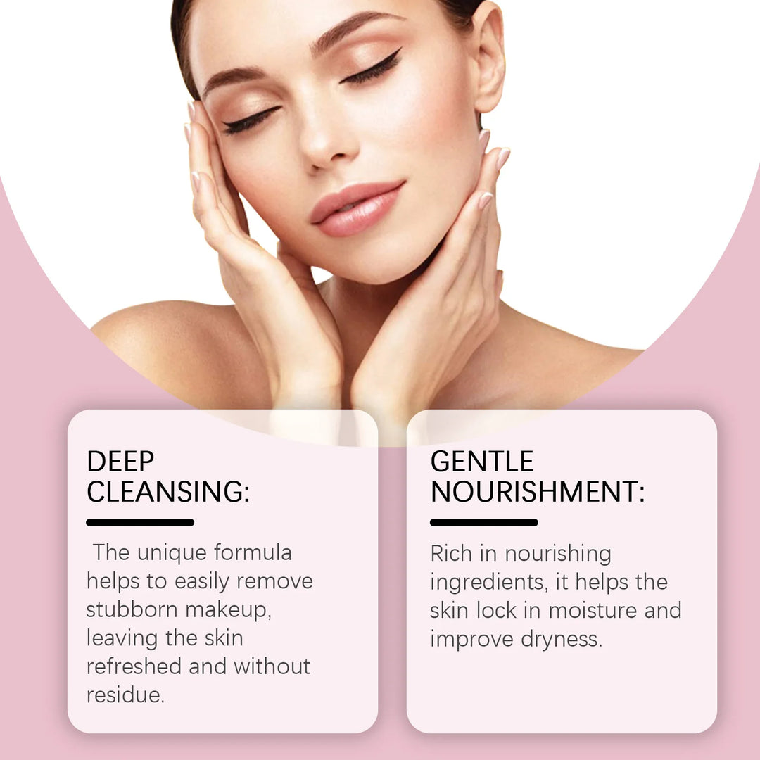 EELHOE Strawberry Cleansing Balm Makeup Remover Deep Cleansing Face Pore Cleaning Oil-Based Magic Purifying Cleansing Balm 50g