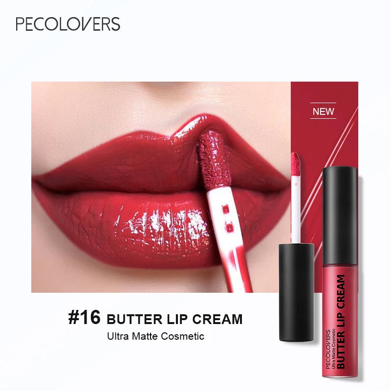 1PC Waterproof Liquid Lipstick 21 Color Vitamin E Makeup Sets Lip Glosses Lip Plumpers