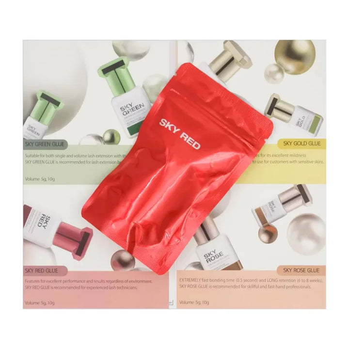 Korea Original 5ml Sky Glue Lady Black Powerful Lash Glue for Eyelash Extensions Low Irritation 1-2 Second Fast Drying Glue