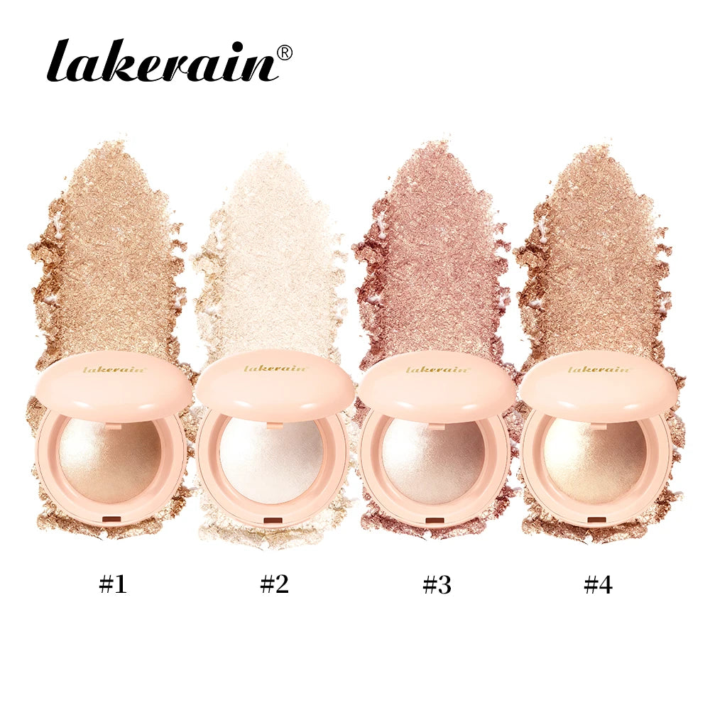 Long-lasting Waterproof Fine Shimmer Highlighter Powder Natural Glossy Effect Brighten Contouring Glitter Modify Face Cosmetics