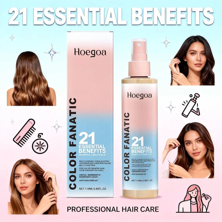 Heat Protectant Spray Protection For Color Treated Hair Thermal Protection Anti Frizz Detangling Leave In Conditioner Hair Care