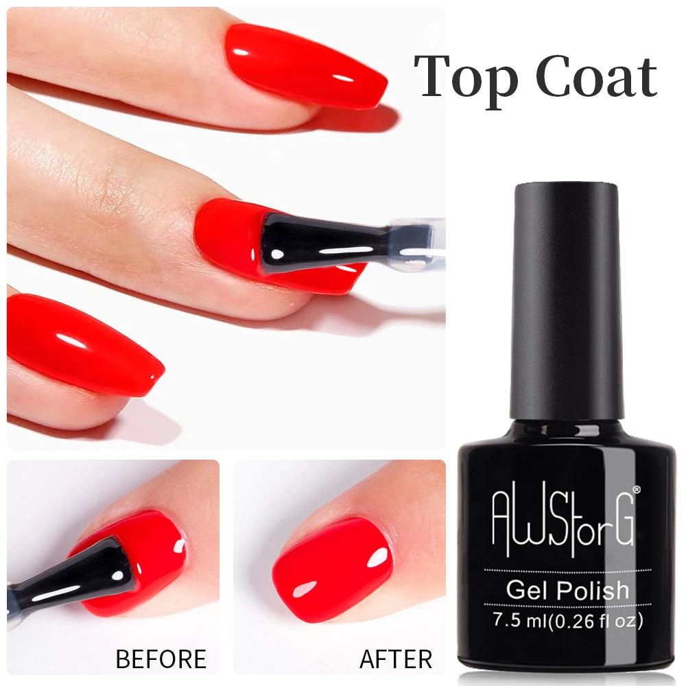 AWStorG 15ML Ace Gel 9-in-1 Nail Glue Gel Nail Polish Thickness Transparent Semi Permanent  Function UV Gel Soak Off Nail Art