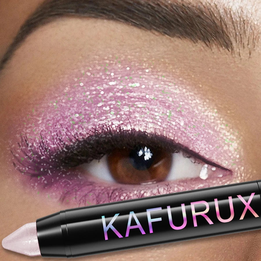25 Colors Glitter Eyeshadow Eyeliner Pencil Waterproof Pearlescent Matte Nude Eye Shadow Korean Makeup Gift Highlighter Pen Tool