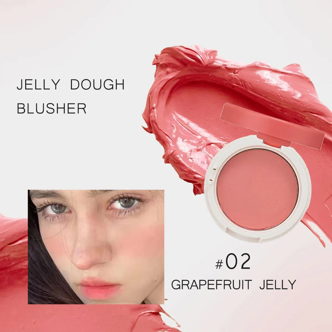 HOLIKA HOLIKA Jelly Dough Blusher,Gel Texture,Hydrating&Non-Sticky,Smooth&Blendable,Natural&Sheer Finish,K-Beauty,Korean Makeup
