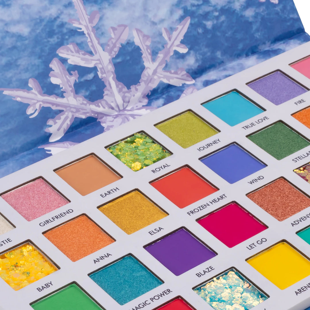 32-Color Eyeshadow Palette – Snowflake ,Matte & Shimmer, Smooth Blend, One Palette for Every Mood