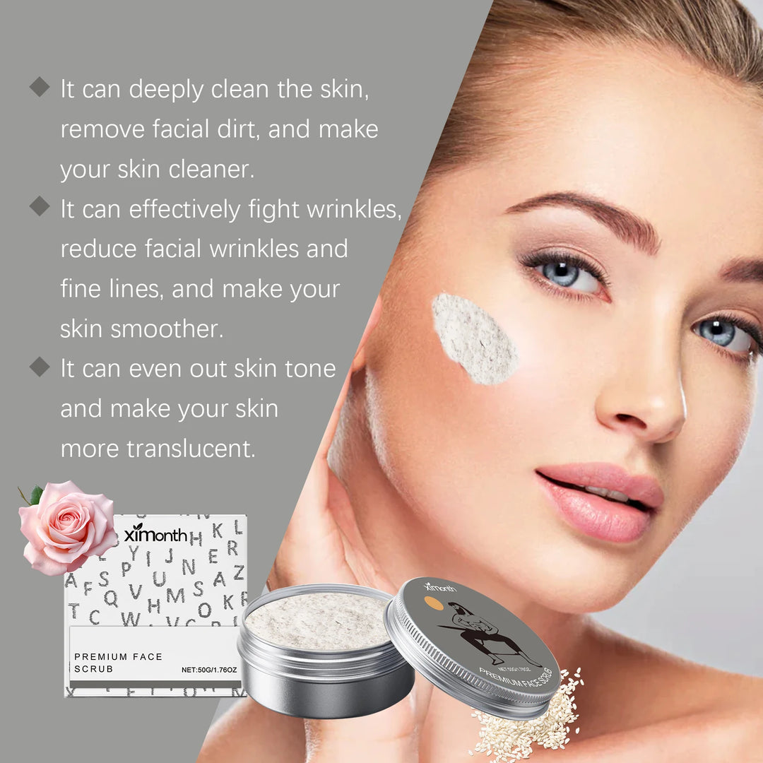 Facial Scrub Deep Cleaning Pore Softening Keratin Exfoliator Moisturizing Brightening Skin Reduce Dullness Purifying Face Scrub