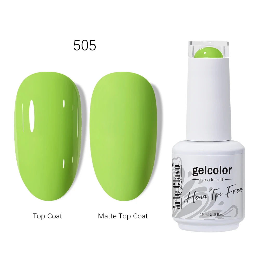 Arte Clavo 15ml HEMA TPO FREE Gel Nail Polish Pink Hybrid Nail Manicure Semi-permanent Enamels Varnish For UV LED Nails Supplies