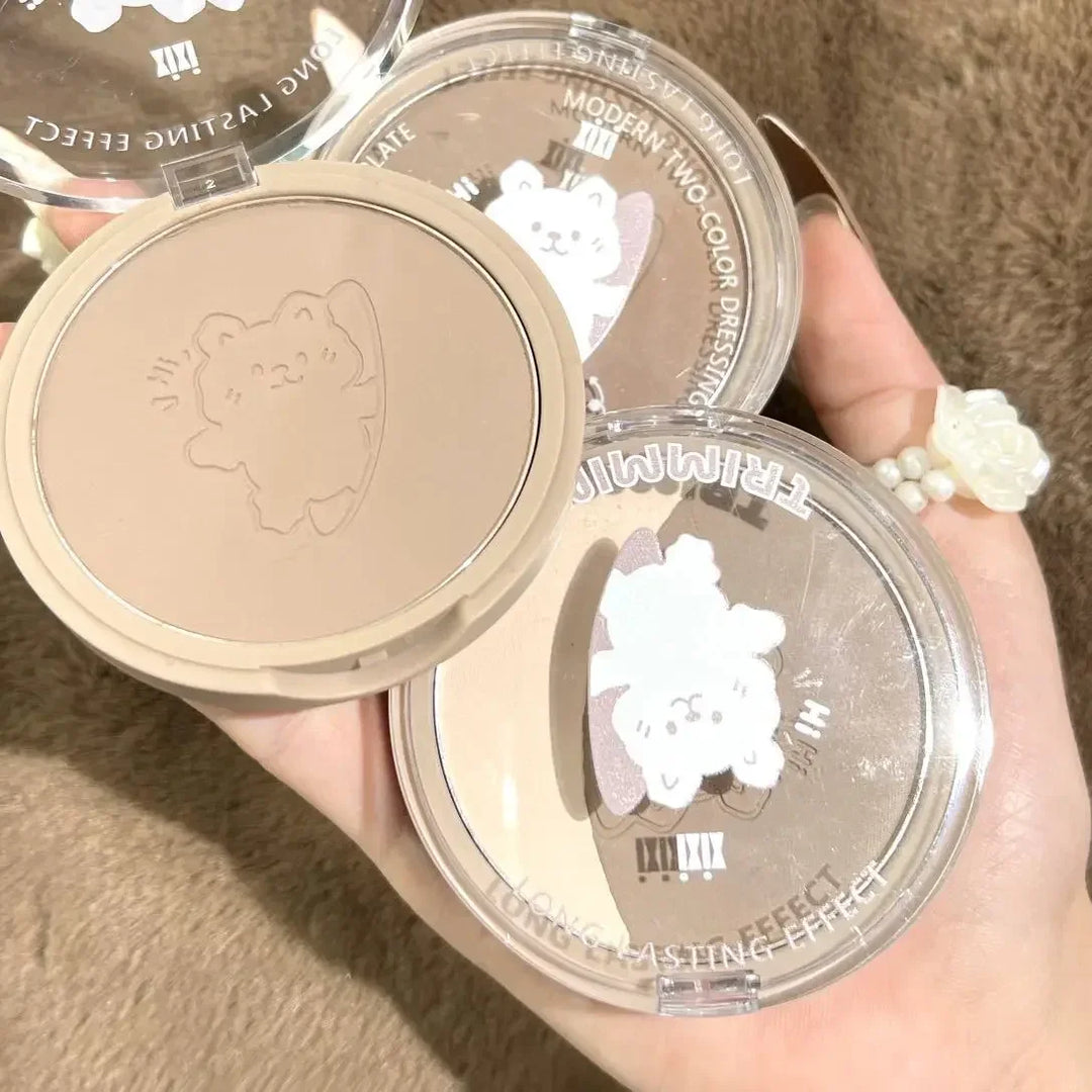 Three-dimensional Natural Trimming Plate Repair Highlight Make Up Face Powder Cosmetic Waterproof Contour Bronzer Powder Palette