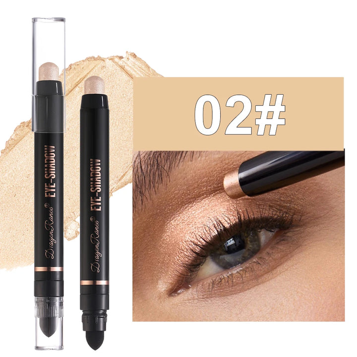 Eyeshadow Pen, Pearlescent Eyeshadow, Versatile, One-Touch Application, Non-Smudging, Waterproof Eyeshadow, High-Gloss, Delicate, Silky, Shimmering Liquid Eyeshadow