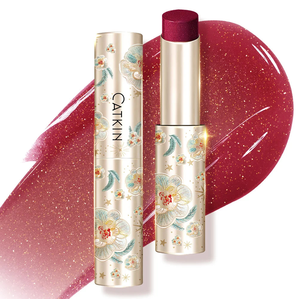 CATKIN GLOSSY LIP BALM Hydrating Lip Balm in 6 Vibrant Colors Moisturize, Protect & Soothe