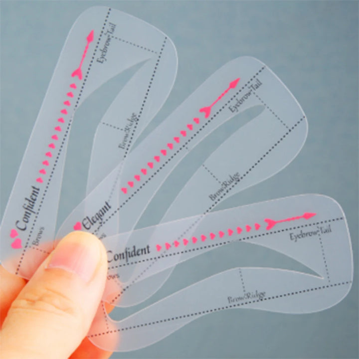 Eyebrow Shaper Makeup Aid Balance Stencil Makeup Measurement Tattoo Ruler Template Hot New Make Up Fashion Thrush Tools