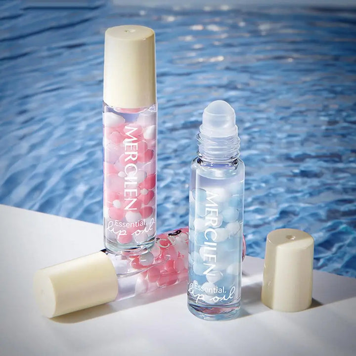 1/2/3PCS Crystal Rolling Ball Lip Oil Moisturizing Hydrating Lip Care Lip Tint Lip Balm, Long Lasting & Nourishing Plumper Lip G