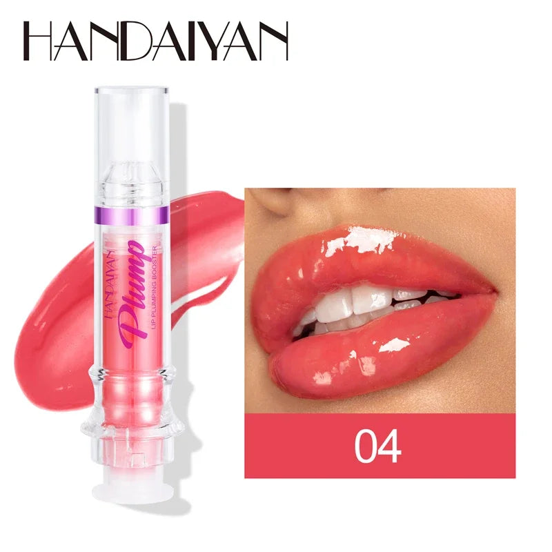 HANDAIYAN Hydrating Lip Glow Oil, Moisturizing Transparent Plumping Lip Gloss, Tinted for Lip Care and Dry Lip Hot