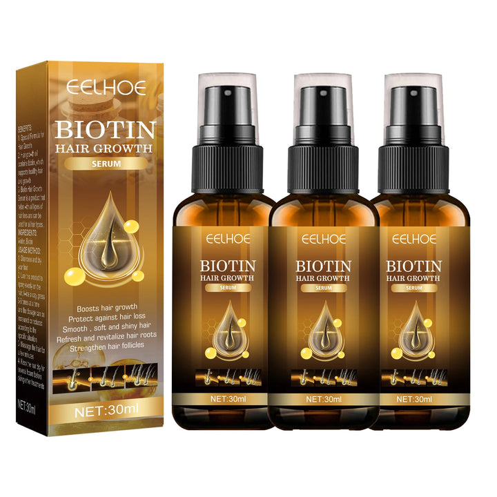 Biotin Hair Care Spray Nourish Scalp Hair Follicle Reduce Hair Loss Stabiliz Hair Root Refresh Oil Control Natural Plant Essence