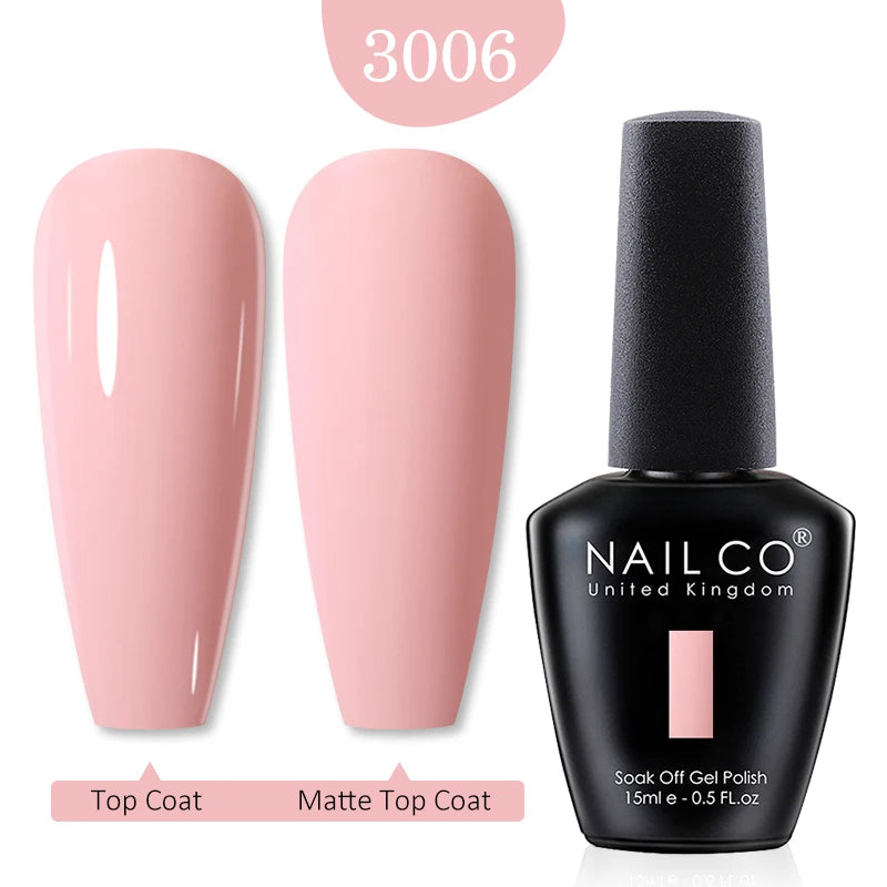 NAILCO Red Colors Series 15ML Nail Gel Polish Nail Supplies Semi Permanent For Nail Art Manicure Soak Off LED UV Hybrid Varnish
