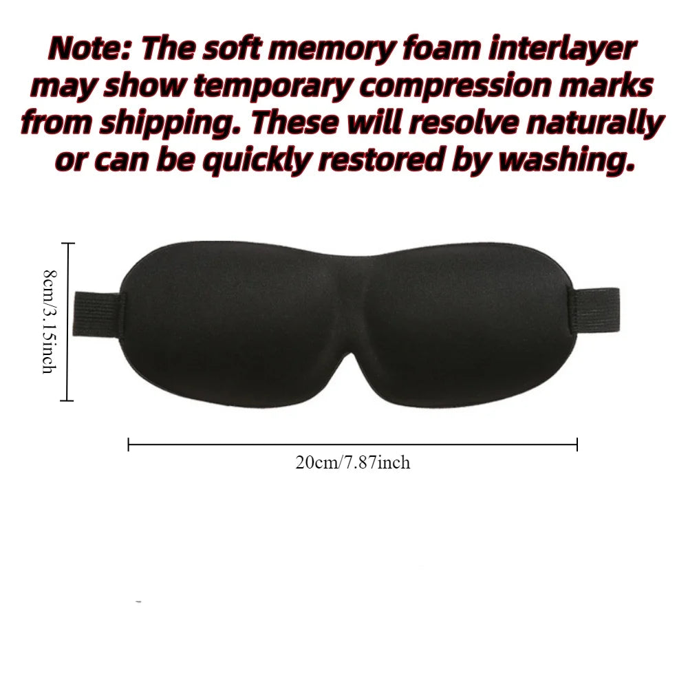 3D Sleep Mask Blindfold Sleeping Aid Soft Memory Foam Eye mask for Sleeping Travel Blockout Light Slaapmasker Eye Cover