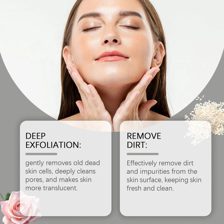 Facial Scrub Deep Cleaning Pore Softening Keratin Exfoliator Moisturizing Brightening Skin Reduce Dullness Purifying Face Scrub