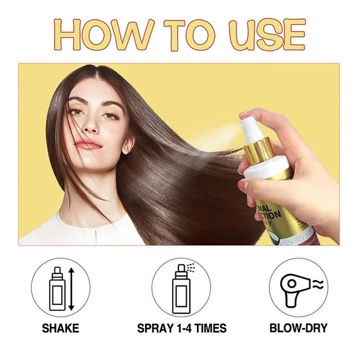 GOIPLE Coconut Thermal Protector Spray Hair Protectant Paraben Dye Free Protects Heat Damage Suitable for Daily Care