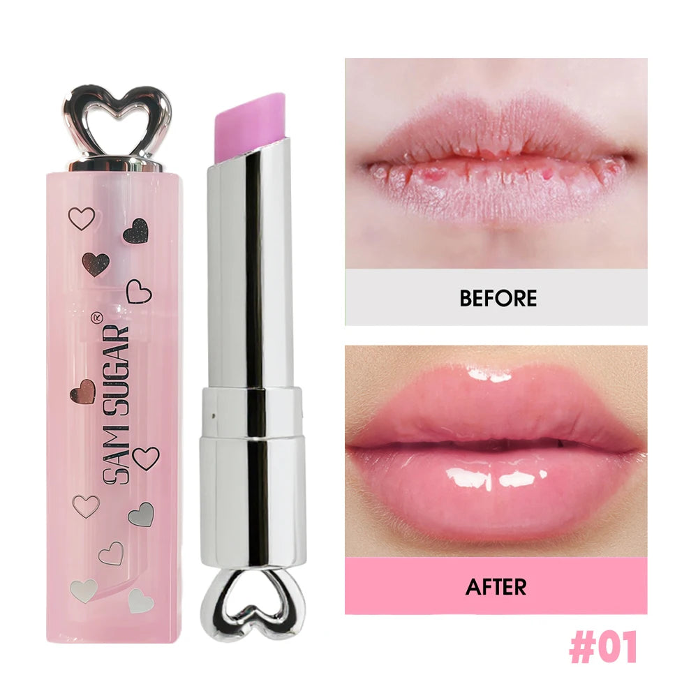 Moisture Lip Balm Hydrating Color Change Nourishing Repair Dark Lines Brightens Jelly Glossy Water Based Tint