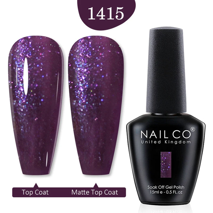 NAILCO Red Colors Series 15ML Nail Gel Polish Nail Supplies Semi Permanent For Nail Art Manicure Soak Off LED UV Hybrid Varnish