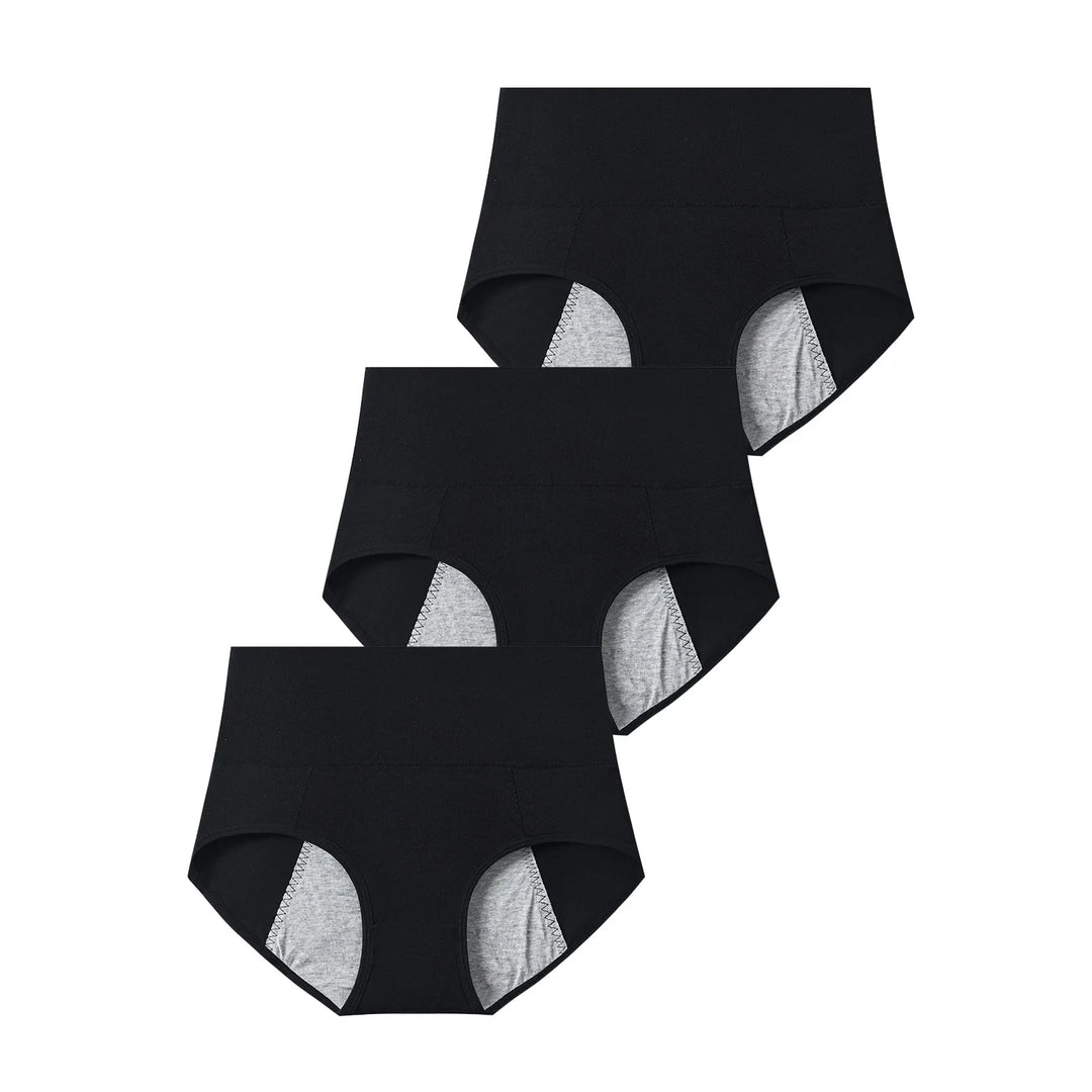 Hotcom Black Menstrual Underwear for Women Leak-Proof Sanitary Pants Comfortable Disposable Feminine Hygiene Period Protection