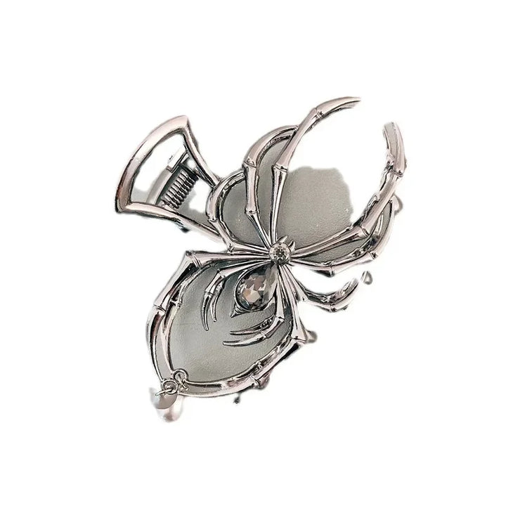 Halloween Spider Hairpin Pearl Charm Design Metal for Women, Aesthetic Mini Hair Side Clip, Party School Office Everyday Cute